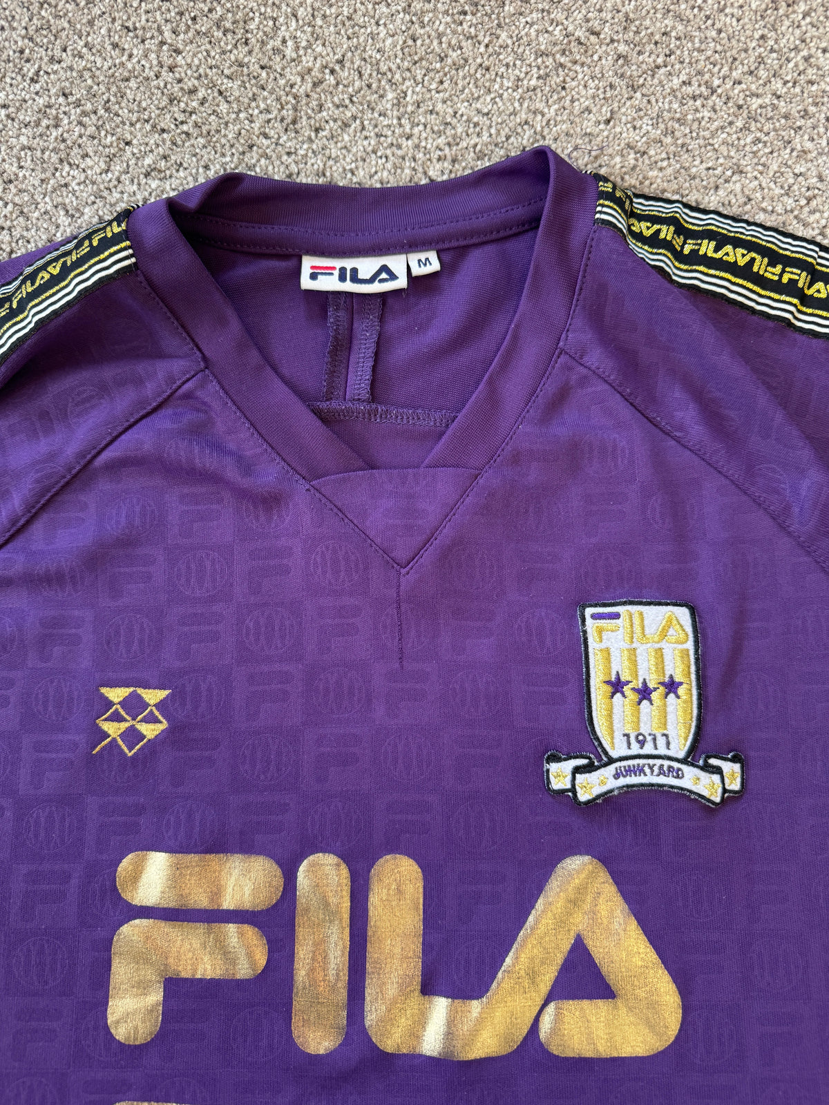 <p>Medium Fila x Junkyard Purple Long Sleeved Sports Top</p>