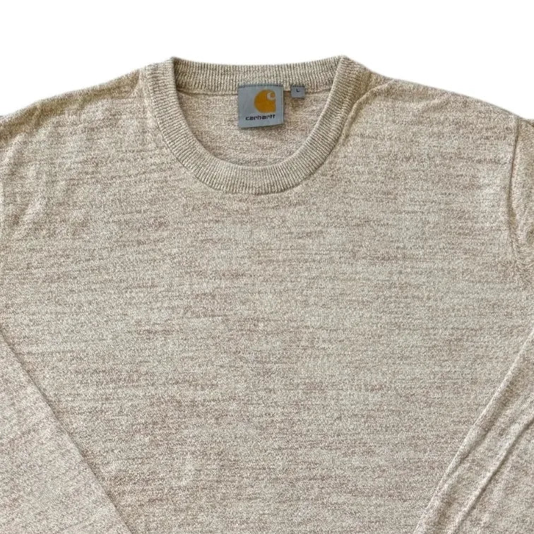 Large Carhartt Oatmeal Beige Sweatshirt