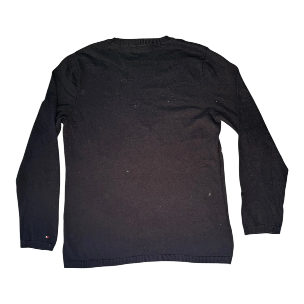 Woman's Large Tommy Hilfiger Black TH Jumper