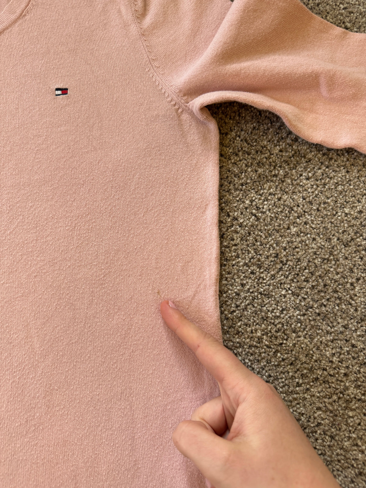 Woman's Small Tommy Hilfiger Pink Thin Jumper