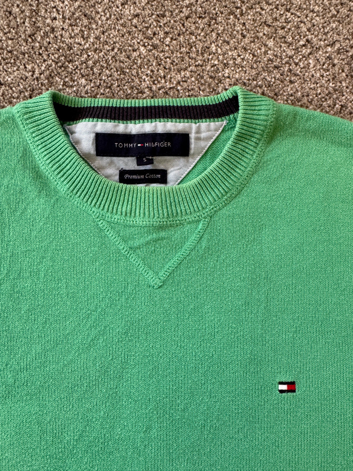 Small Tommy Hilfiger Green Knitted Jumper