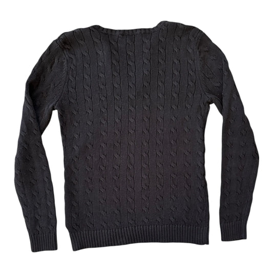 Woman's Medium Ralph Lauren Black Cable Knit