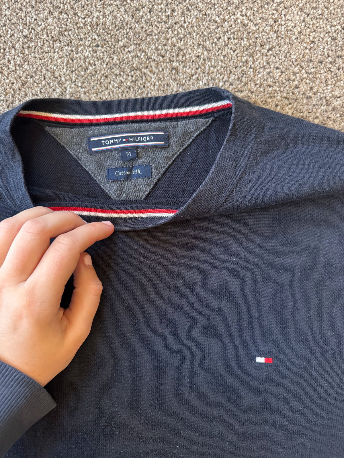 Medium Tommy Hilfiger Navy Thin Sweatshirt