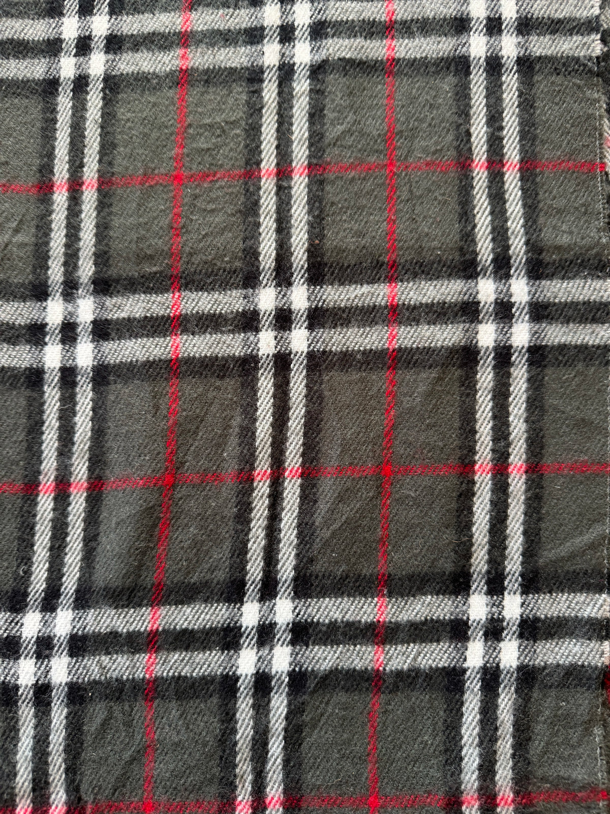 Burberry Grey Lambswool Scarf