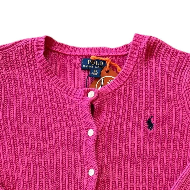 Aged 6 Ralph Lauren Pink Cardigan
