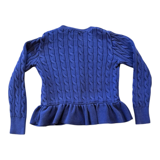 Aged 7 Ralph Lauren Blue Cable Knit Cardigan