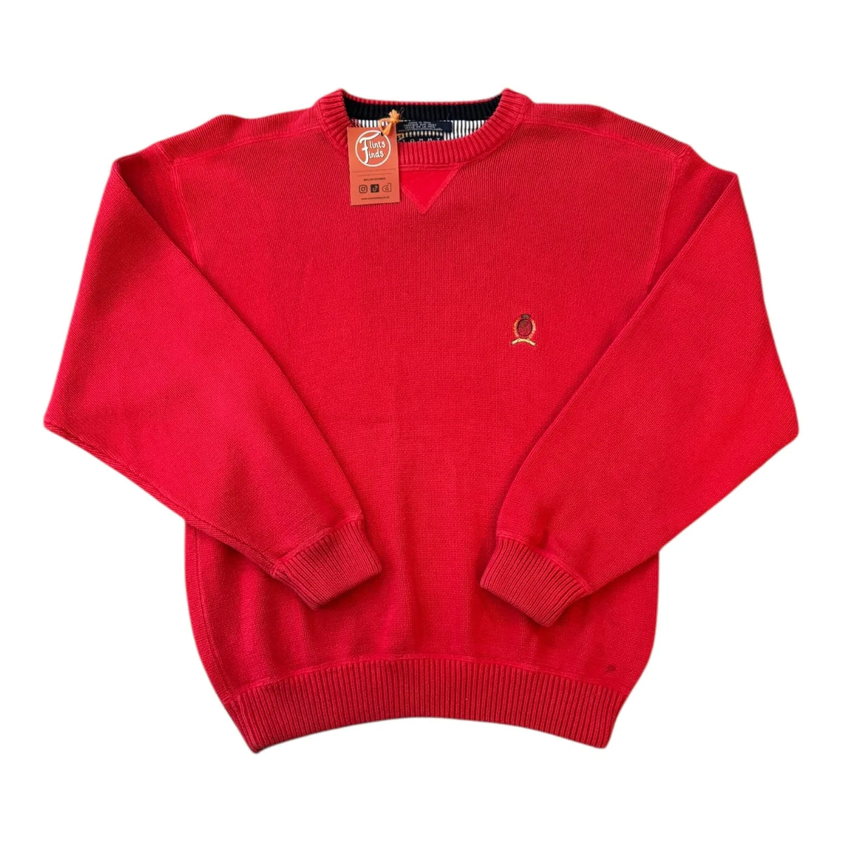 Large Tommy Hilfiger Red Knitted Jumper