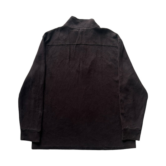 XXL Calvin Klein Brown 1/4 Zip Jumper