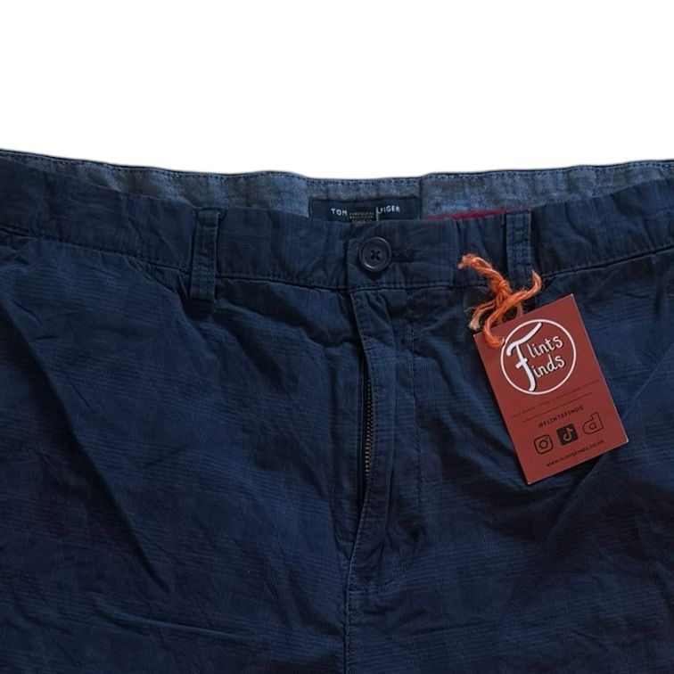 40" Tommy Hilfiger Striped Navy Shorts