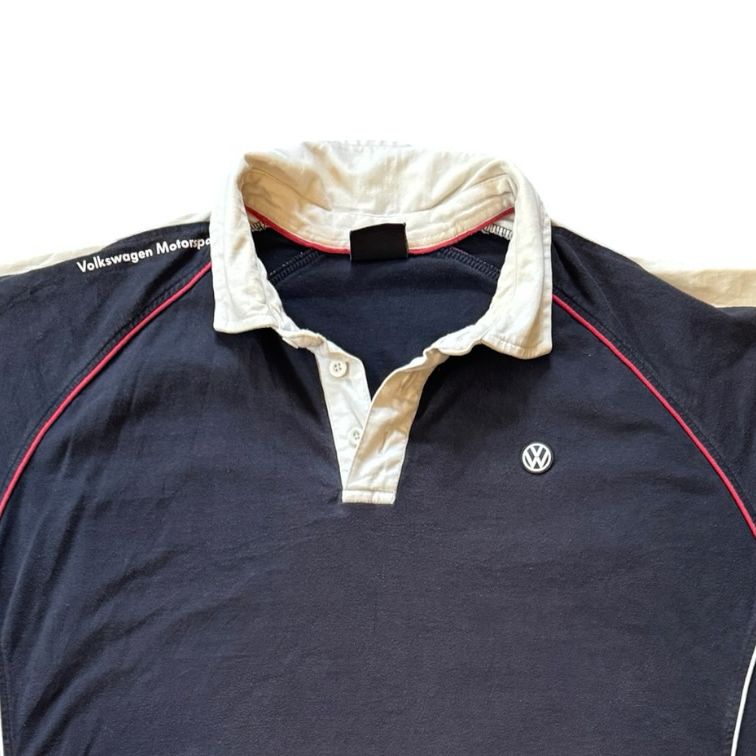 XXL Volkswagen Navy Rugby Shirt