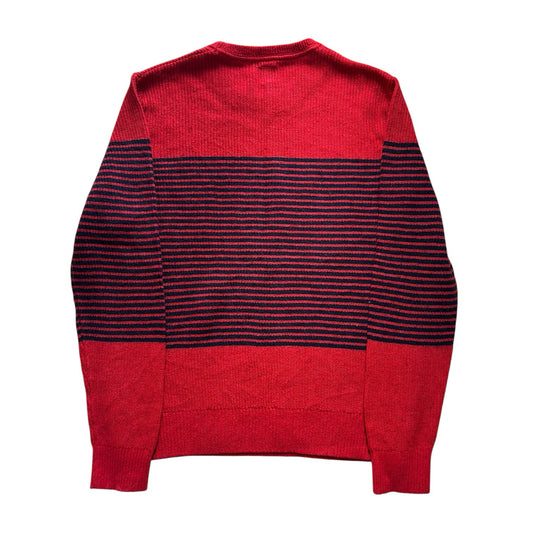 Medium Gap Red and Black Knitted Jumper