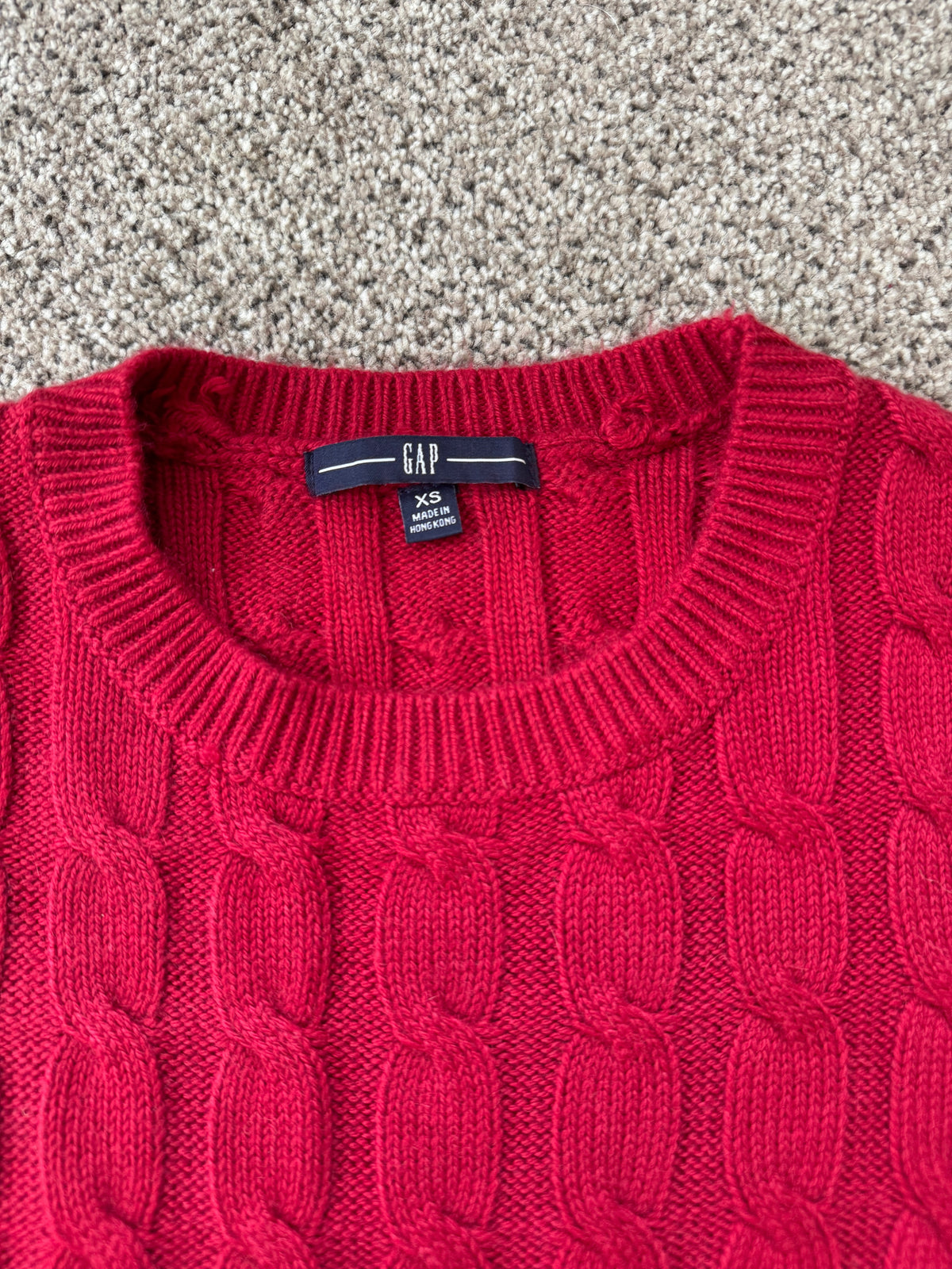 Extra small Gap Red Cable Knit Jumper