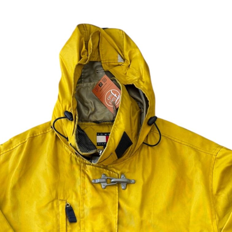 Large 90's Tommy Hilfiger Yellow Sailing Gear Jacket