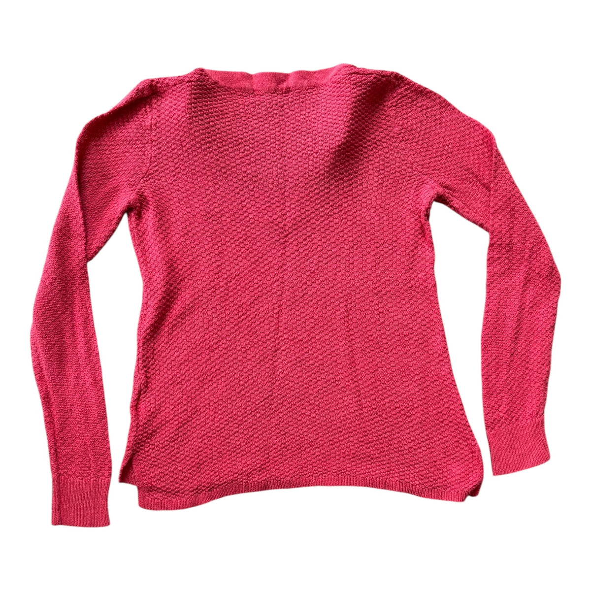 Woman's Small Chaps Pink V-Neck Jumper