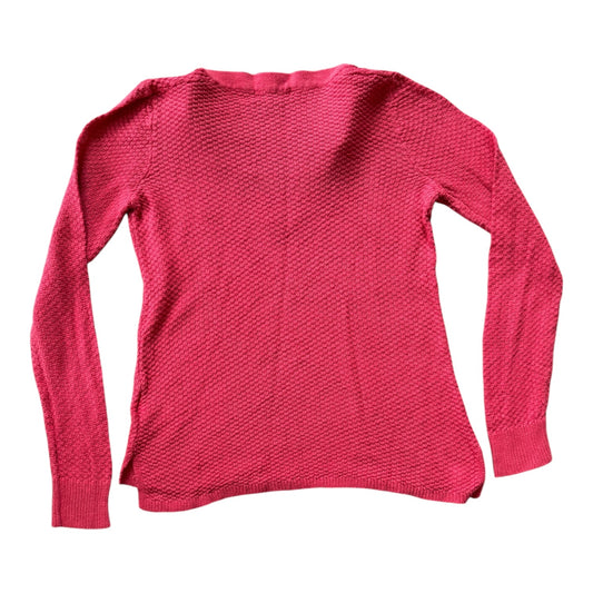 Woman's Small Chaps Pink V-Neck Jumper