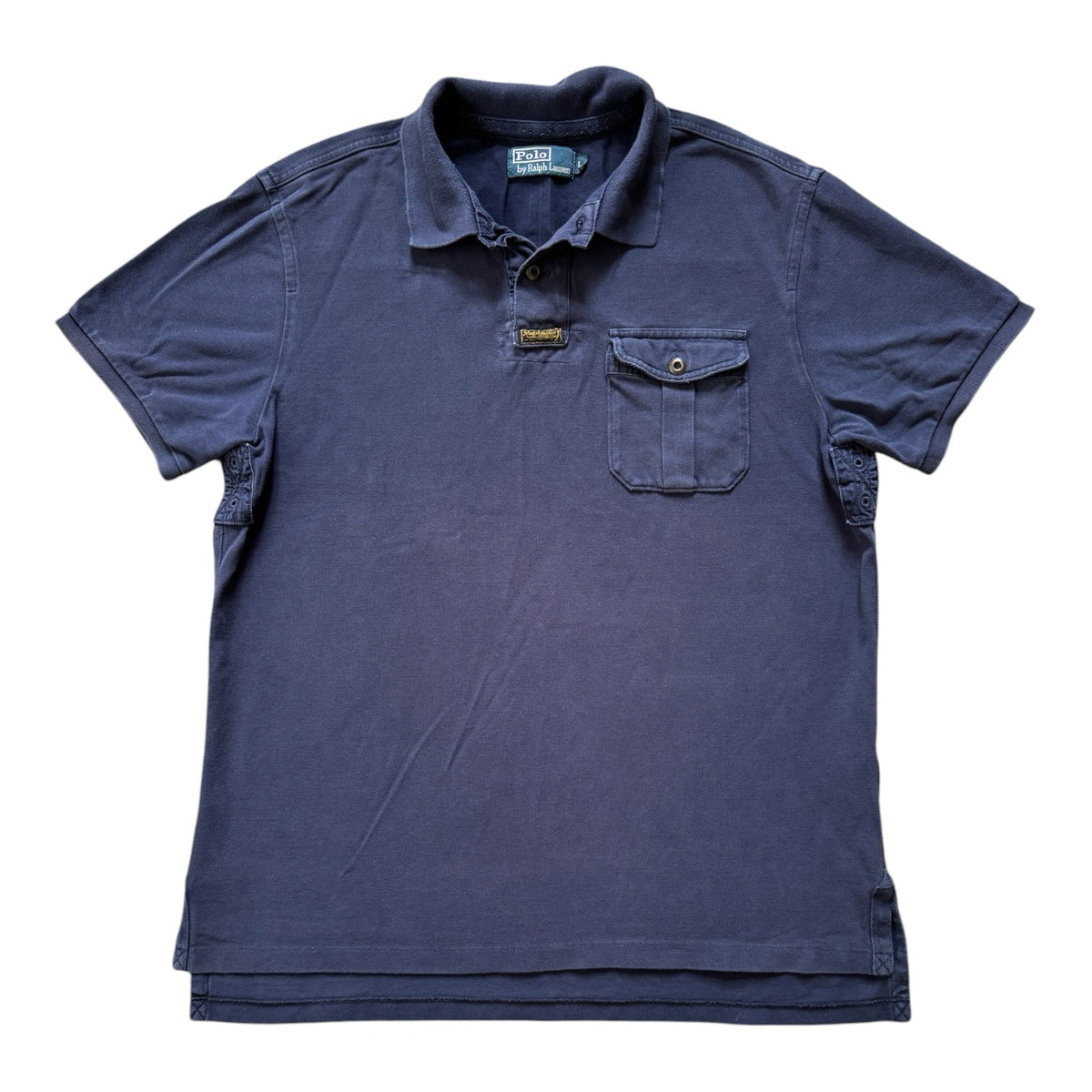 Large Ralph Lauren Navy Chest Pocket Polo Shirt