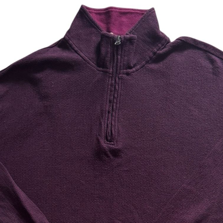 Extra large Chaps Purple Zig Zag Patterned 1/4 Zip