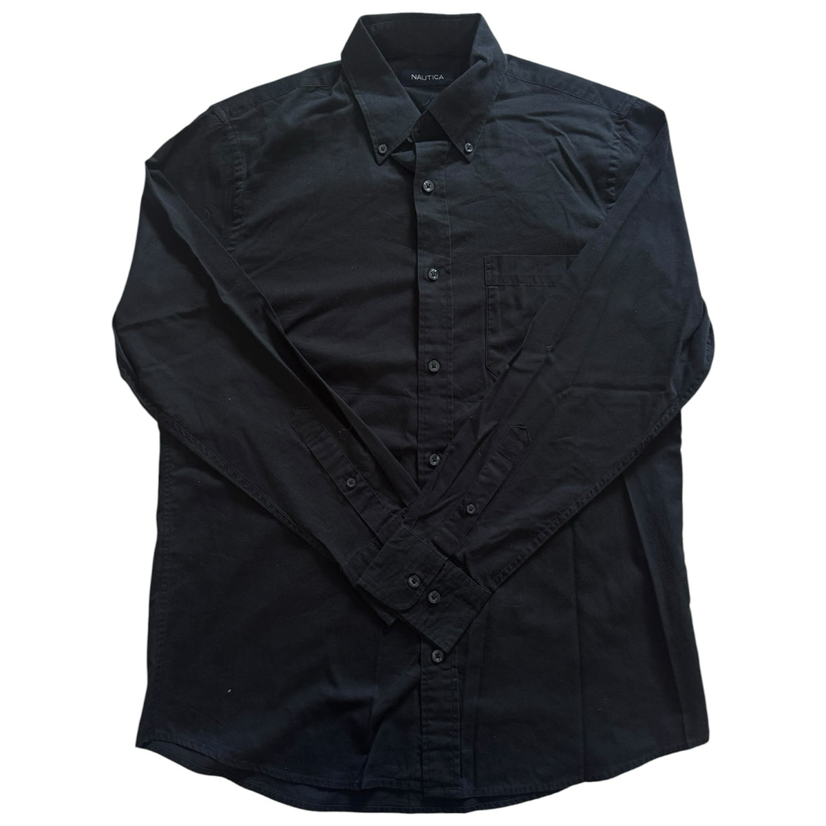 Medium Nautica Black Long Sleeved Shirt