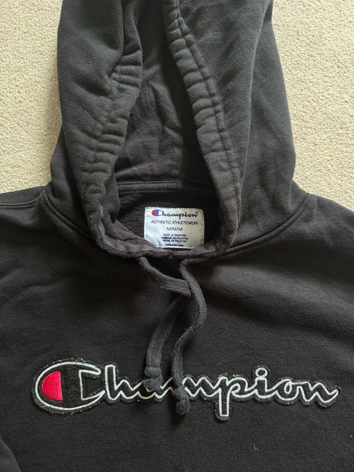 Medium Champion Black Hoodie
