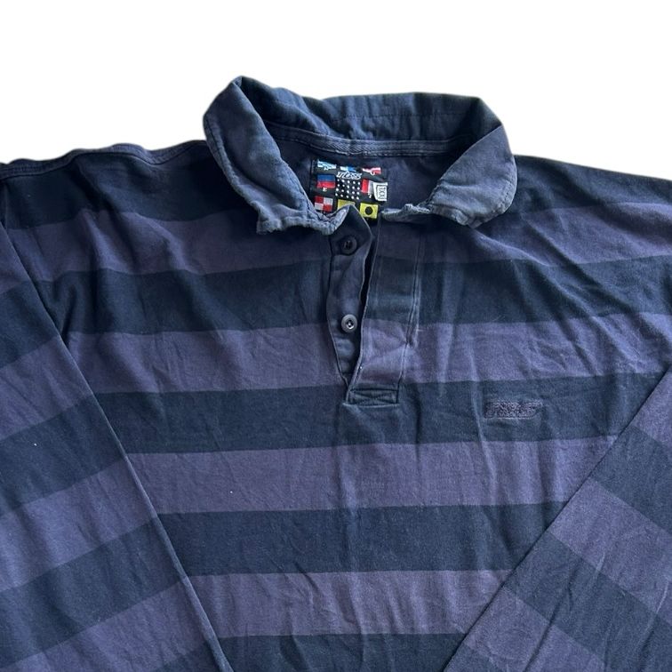 XXL TBS Blue Striped Rugby Shirt