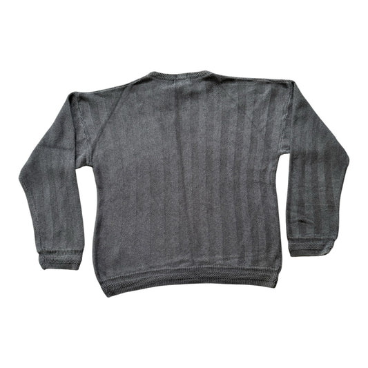XXL Chaps Grey Herringbone Knitted Jumper