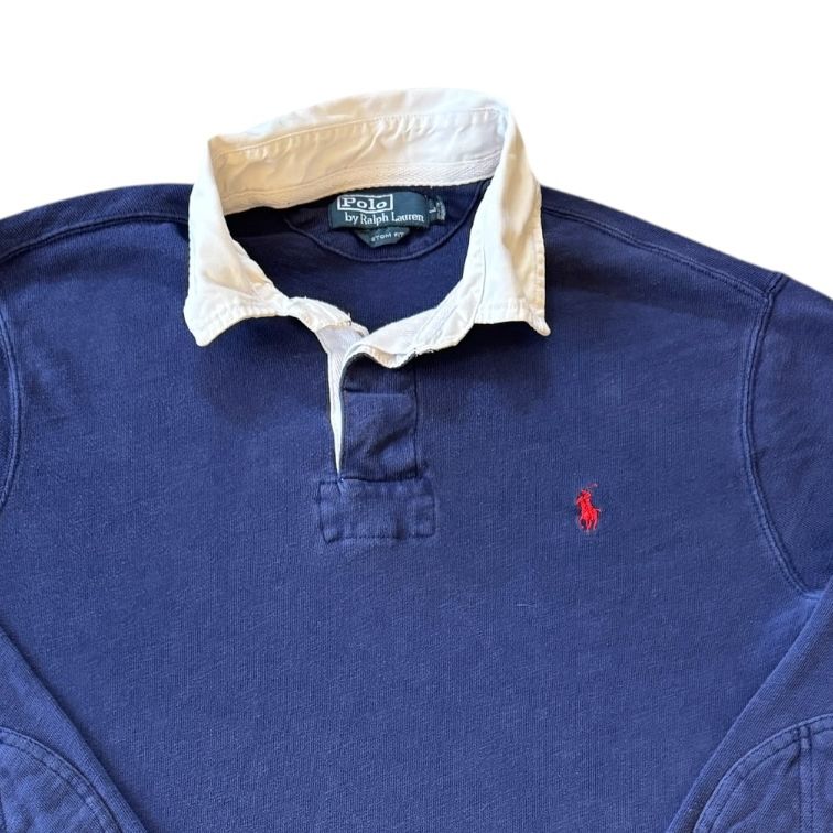 Large Ralph Lauren Navy Rugby Shirt