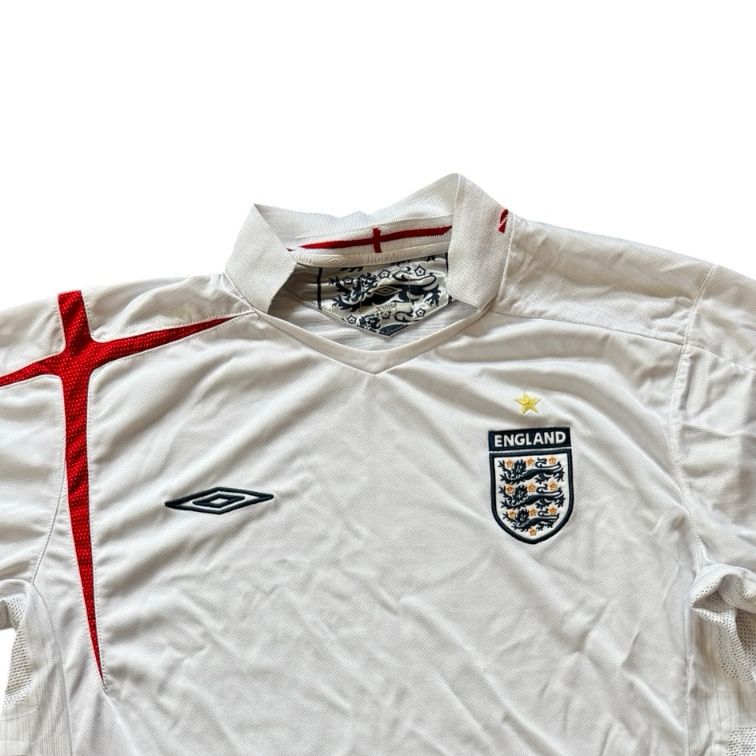 2005-07 Extra large Umbro White England Football Shirt