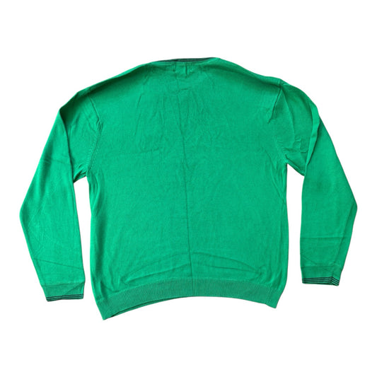 Extra large Chaps Bright Green V-Neck Jumper