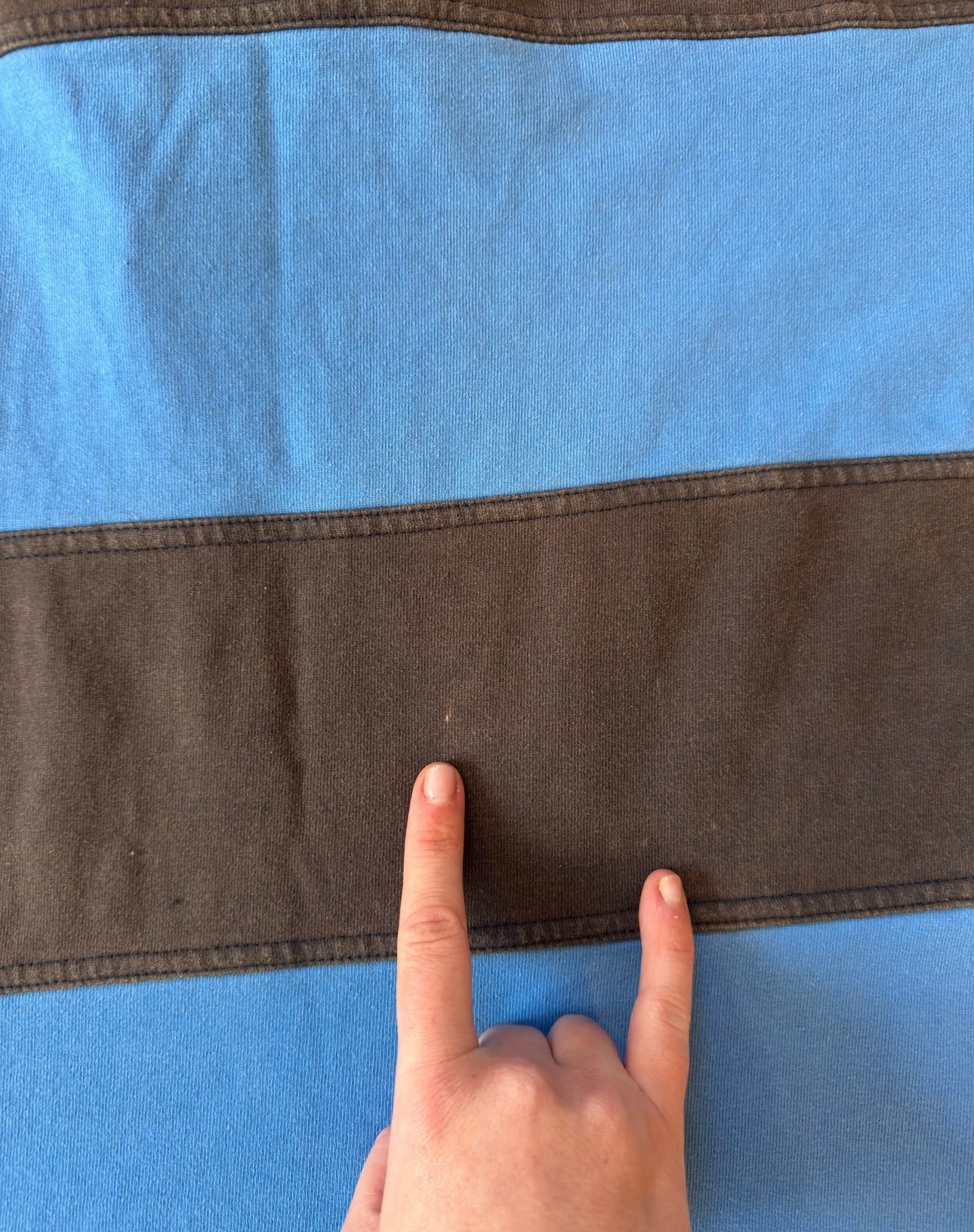 Large Dublin Blue and Brown Rugby Shirt