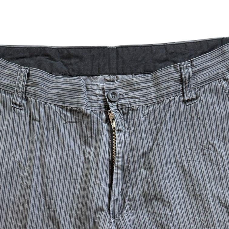 34" Carhartt Grey Striped Primary Bermuda Shorts