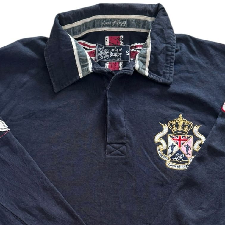 Small Lords Of Rugby Navy Rugby Shirt