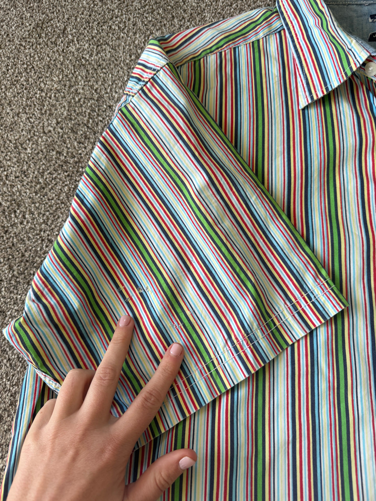 Extra large Tommy Hilfiger Multicoloured Short Sleeved Shirt