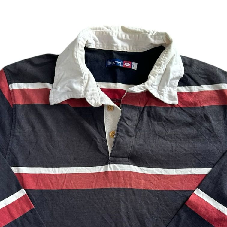 Medium Effective Navy, Red and White Rugby Shirt