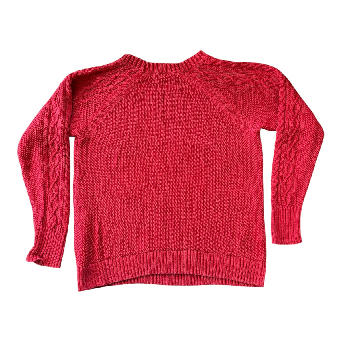 Woman's Large Gap Red Cable Knit Jumper