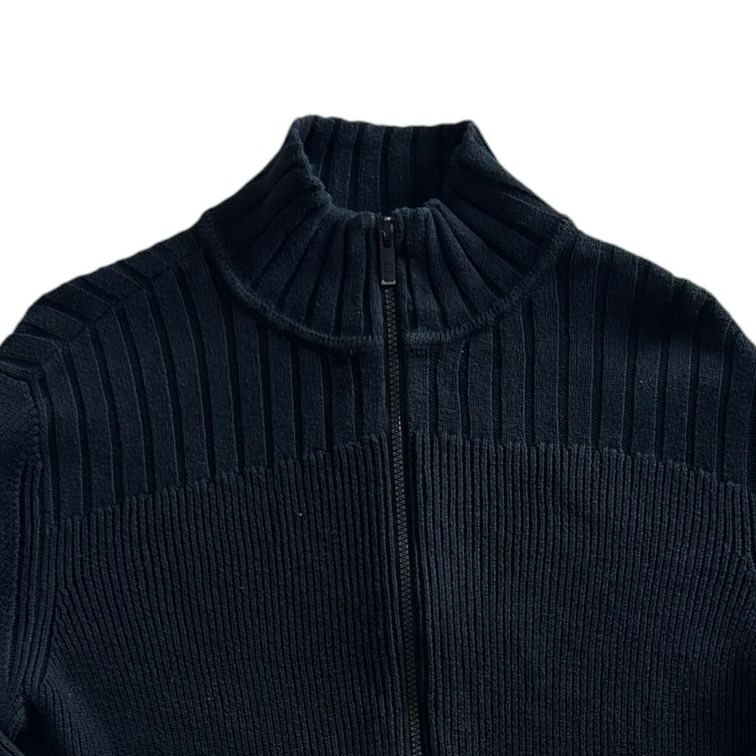 Medium Calvin Klein Black Full Zip Knitted Jumper