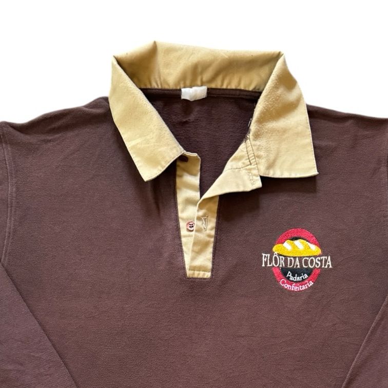 Extra large Flor Da Costa Bakery Brown Rugby Shirt