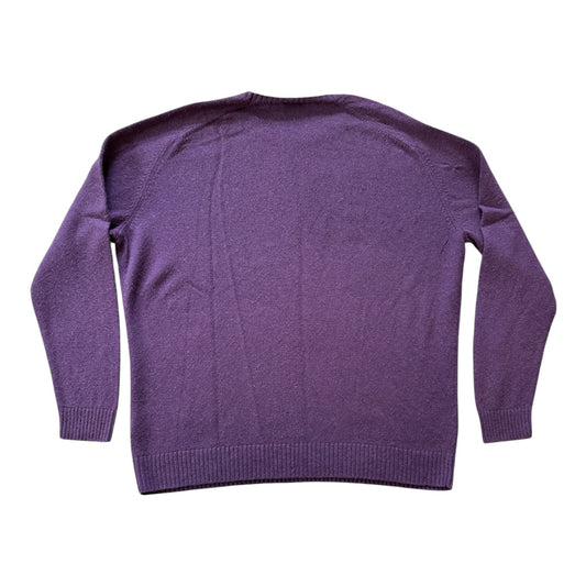 Extra large Nike Golf Purple Lambswool Jumper - repaired/holes
