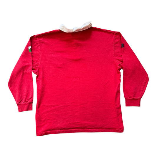 Large Chak Sports Red Wales Rugby Shirt