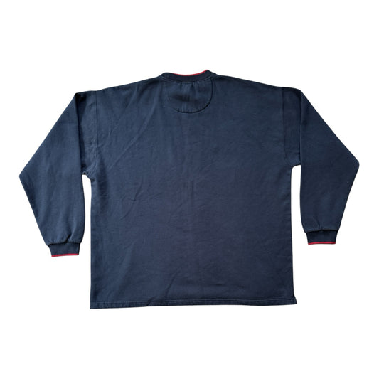XXL Chaps Ralph Lauren Navy Spellout Sweatshirt