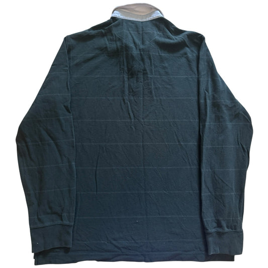 Large Massimo Dutti Greeny Blue Rugby Shirt
