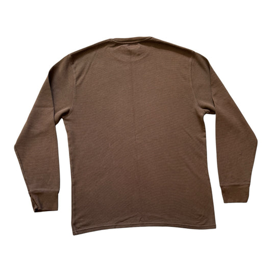 XXL Ralph Lauren Brown Waffle Thin Sweatshirt