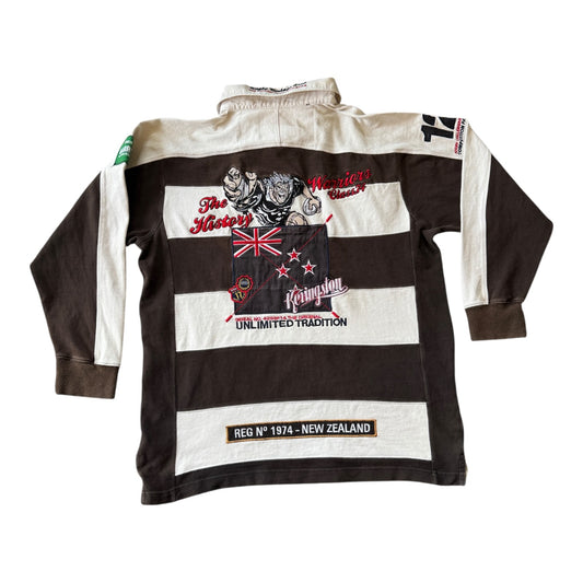 Large Kevingston Brown New Zealand Rugby Shirt