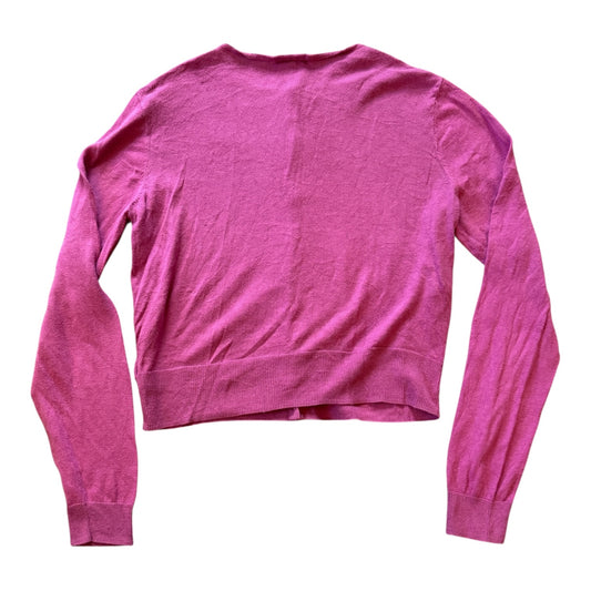 Woman's Medium Chaps Pink Cardigan