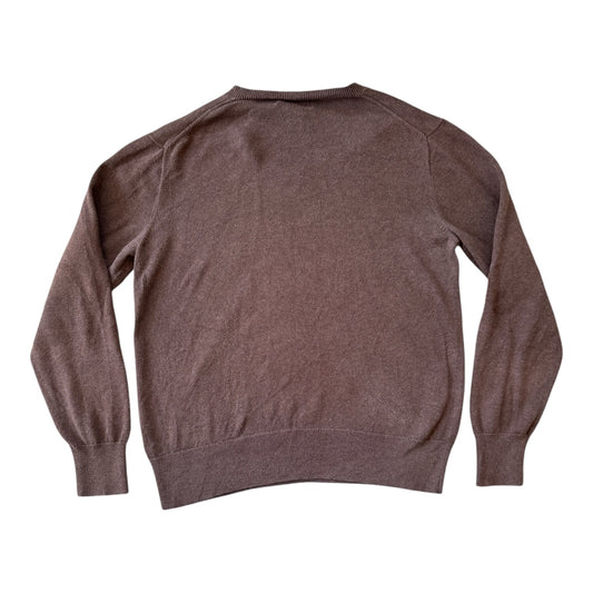 Aged 14-16 Ralph Lauren Brown V-Neck Jumper