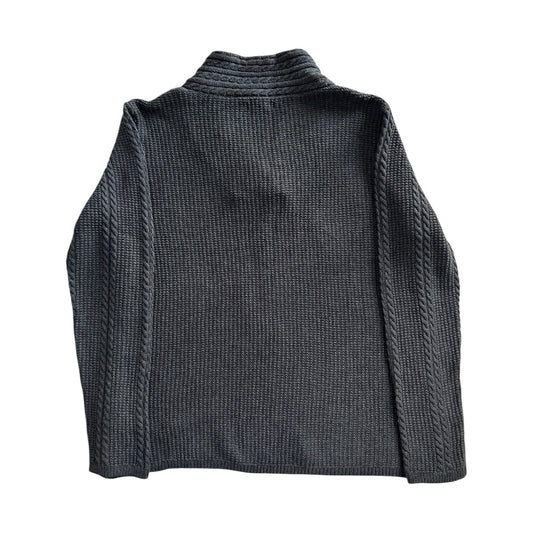 Woman's Extra large Nautica Grey Knitted Shawl Neck Jumper
