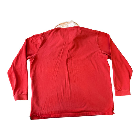 Extra large Cotton Traders Red Wales Rugby Shirt