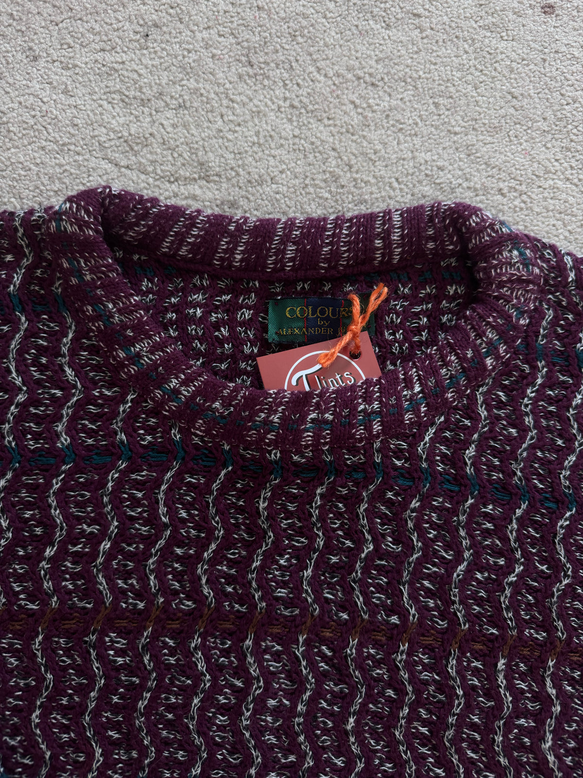 Medium Colours Purple Funky Knit Jumper