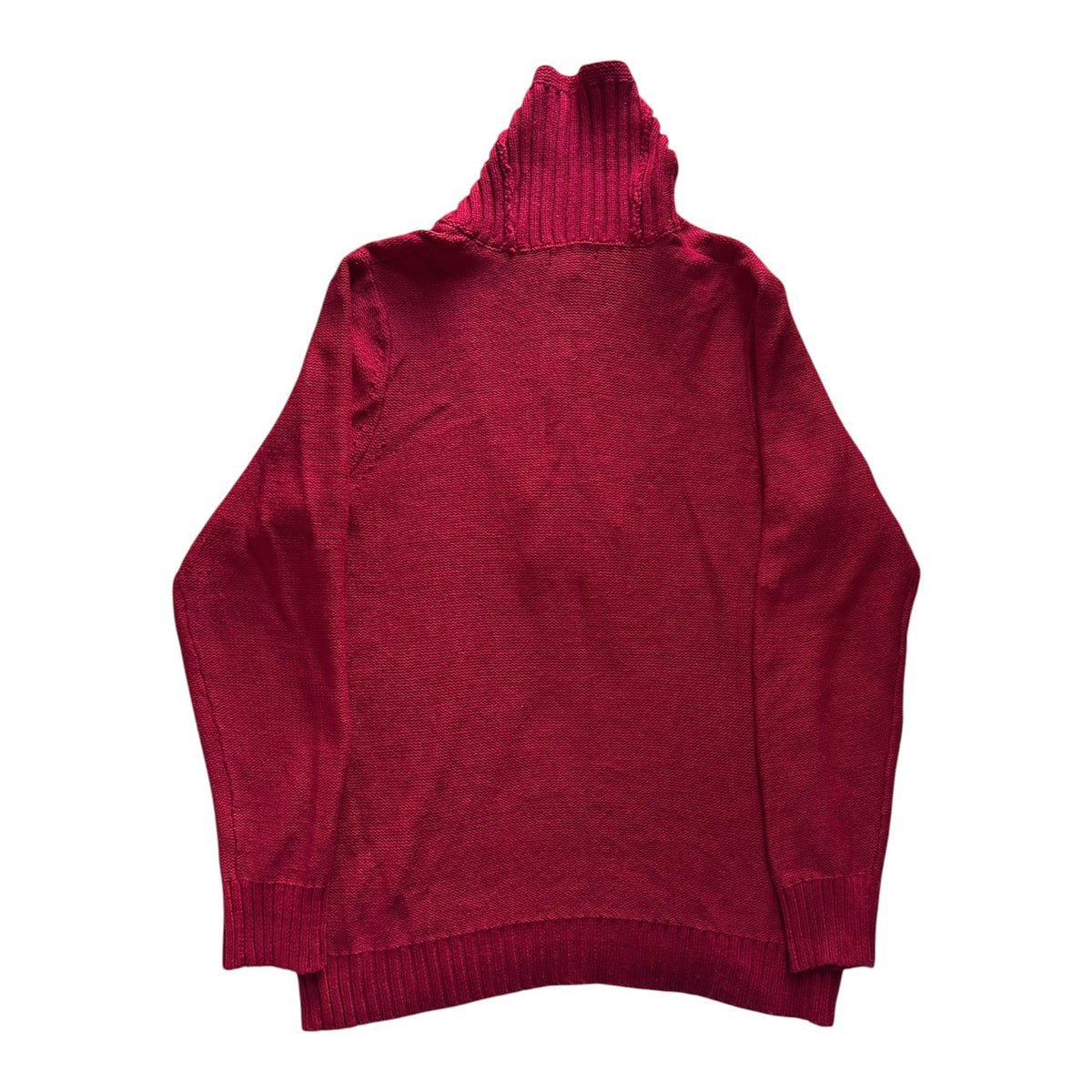 Woman's Extra large Ralph Lauren Red Shawl Neck Jumper