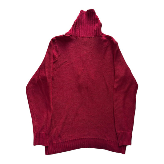 Woman's Extra large Ralph Lauren Red Shawl Neck Jumper