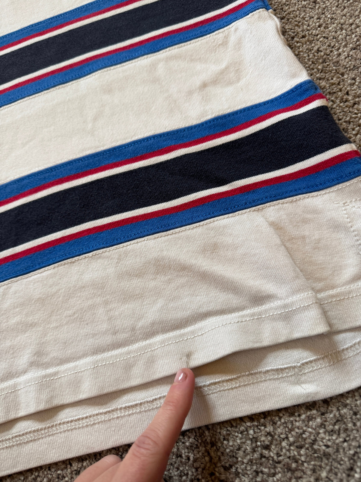Rare Extra large Tommy Hilfiger White USA Rugby Shirt